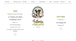 Desktop Screenshot of lafattoriadelgelato.com